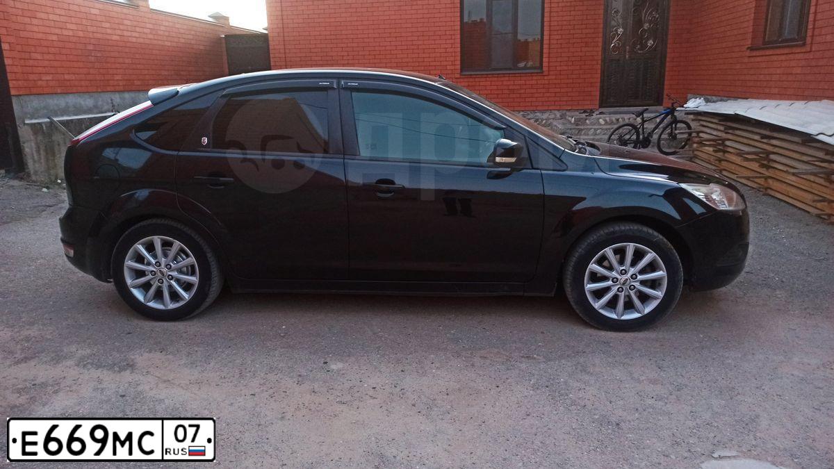 Фото автомобиля FORD FOCUS, 2008 — госномер Е669МС07. Цвет: ЧЕРНЫЙ