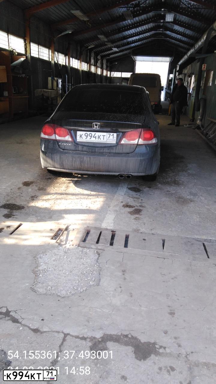 Фото автомобиля HONDA CIVIC, 2010 — госномер К994КТ71. Цвет: ЧЕРНЫЙ
