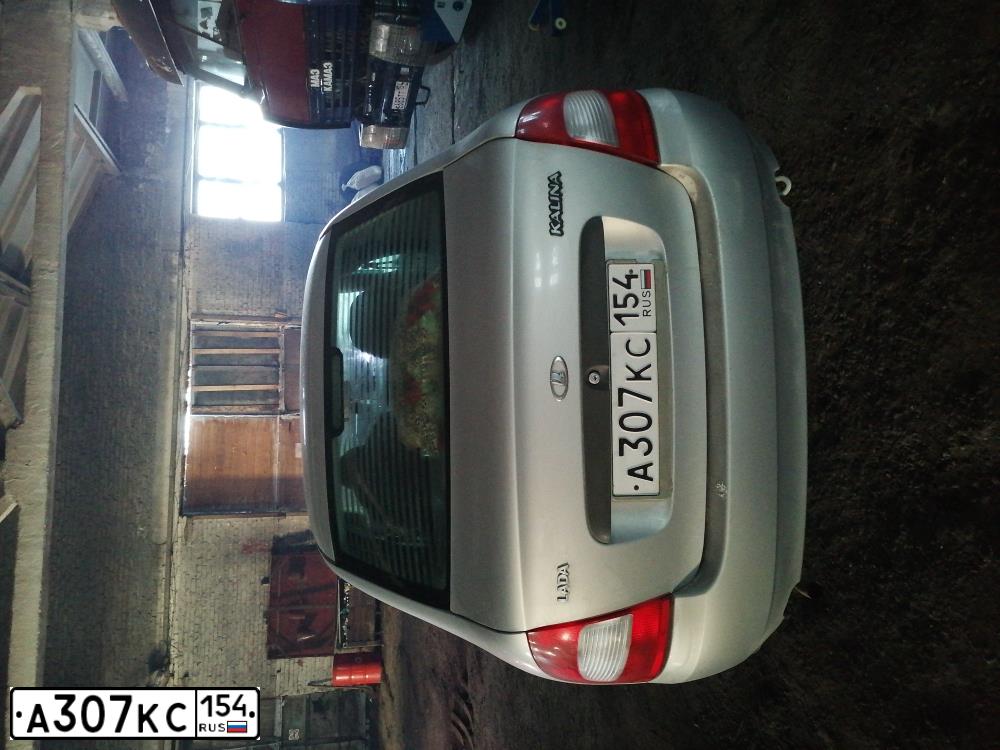 Фото автомобиля LADA 1118 KALINA, 2011 — госномер А307КС154. Цвет: СЕРЕБРИСТЫЙ