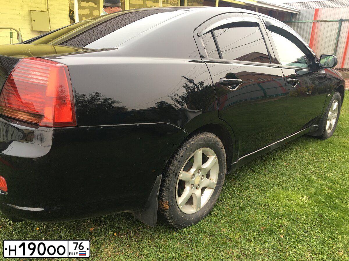 Фото автомобиля MITSUBISHI GALANT, 2007 — госномер Н190ОО76. Цвет: ЧЕРНЫЙ