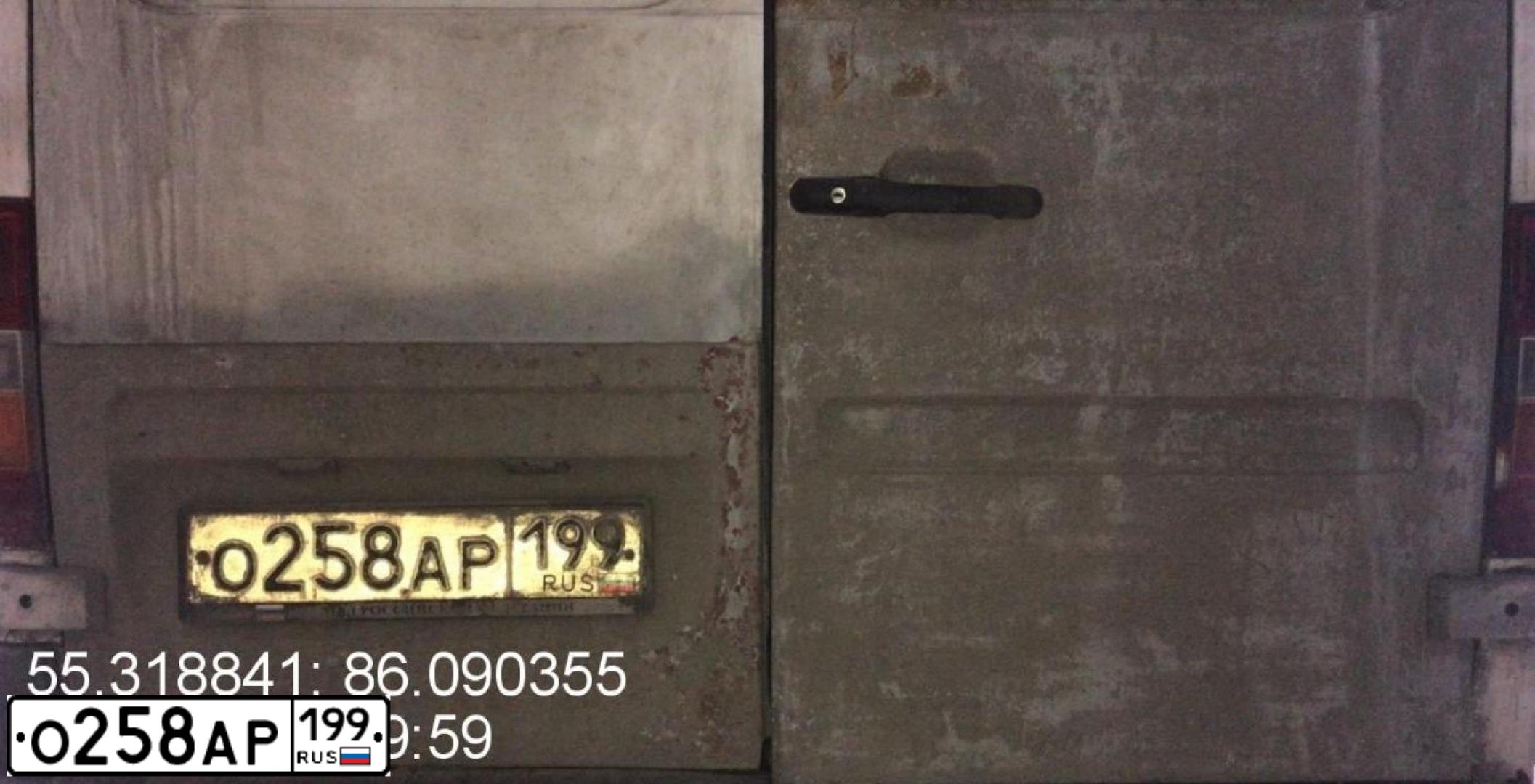 Фото автомобиля MERCEDES SPRINTER, 1996 — госномер О258АР199. Цвет: БЕЛЫЙ