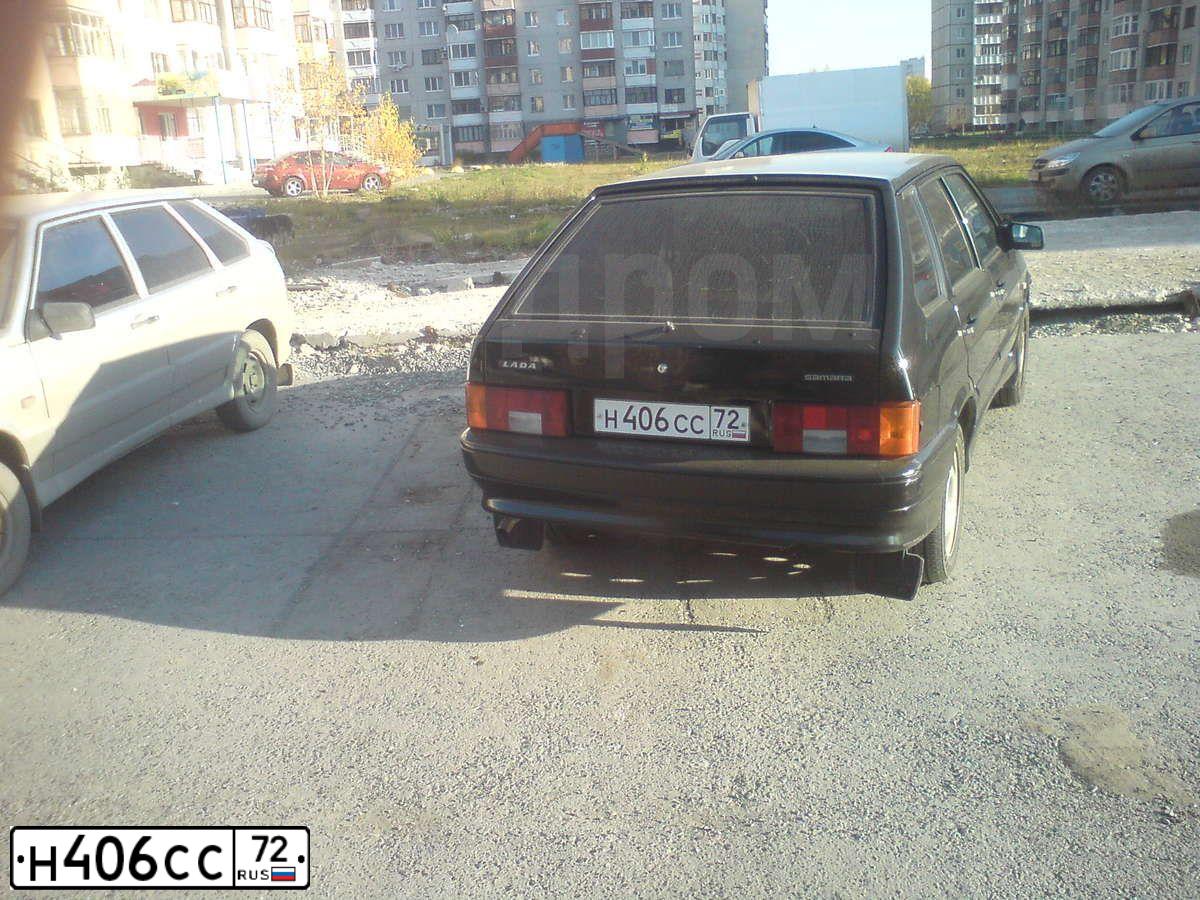 Фото автомобиля LADA 2114 SAMARA, 2010 — госномер Т616МО72. Цвет: Темно-зеленый