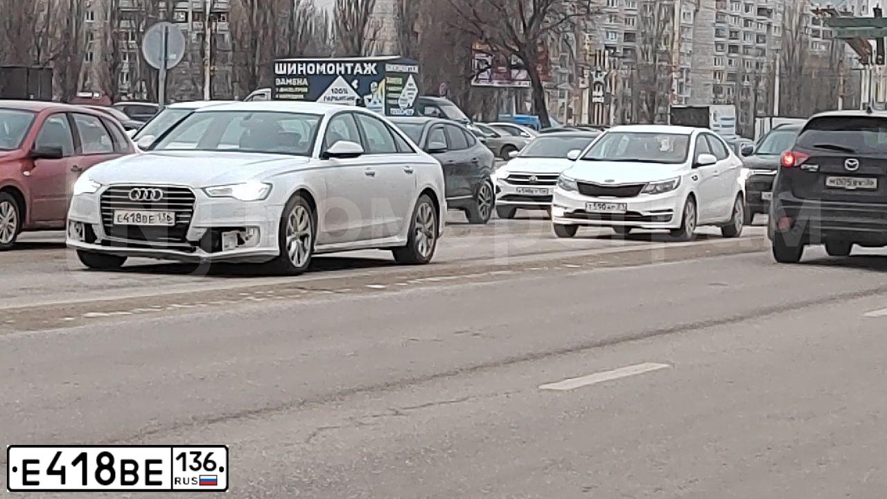 Фото автомобиля AUDI A6, 2015 — госномер О583ХР76. Цвет: Белый