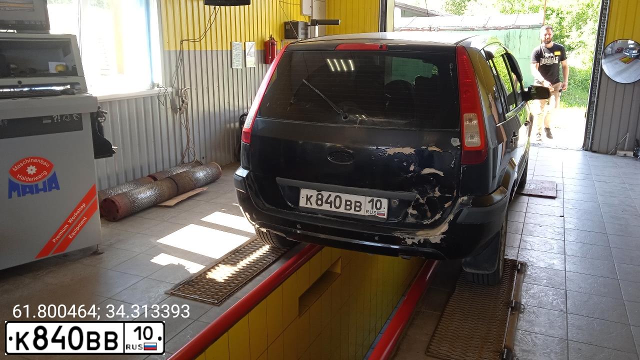 Фото автомобиля FORD FUSION, 2007 — госномер К152ВН53. Цвет: ЧЕРНЫЙ