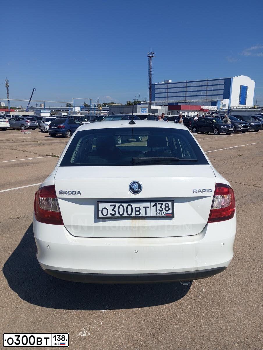 Фото автомобиля SKODA RAPID, 2018 — госномер Х131ТХ797. Цвет: БЕЛЫЙ