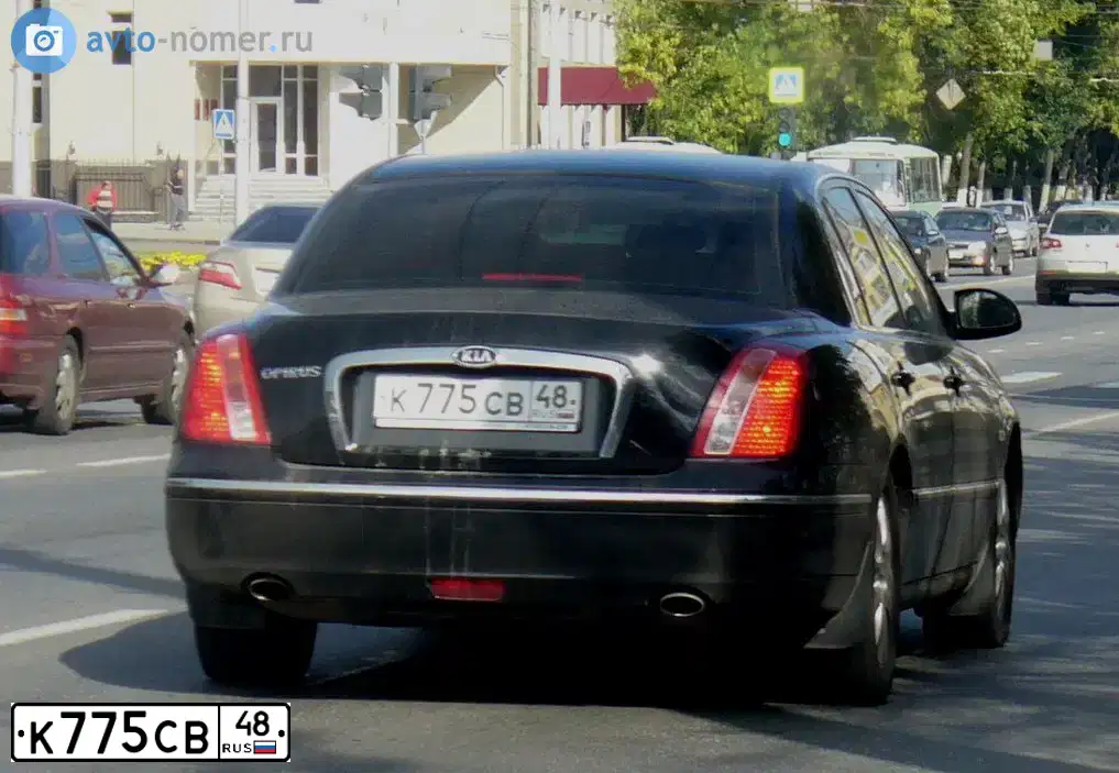 Фото автомобиля KIA OPIRUS, 2008 — госномер У307КМ62. Цвет: ЧЕРНЫЙ