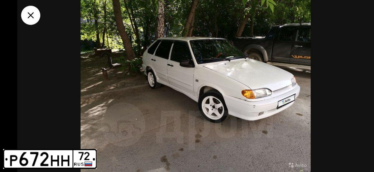 Фото автомобиля LADA 2114 SAMARA, 2013 — госномер Р672НН72. Цвет: Белый