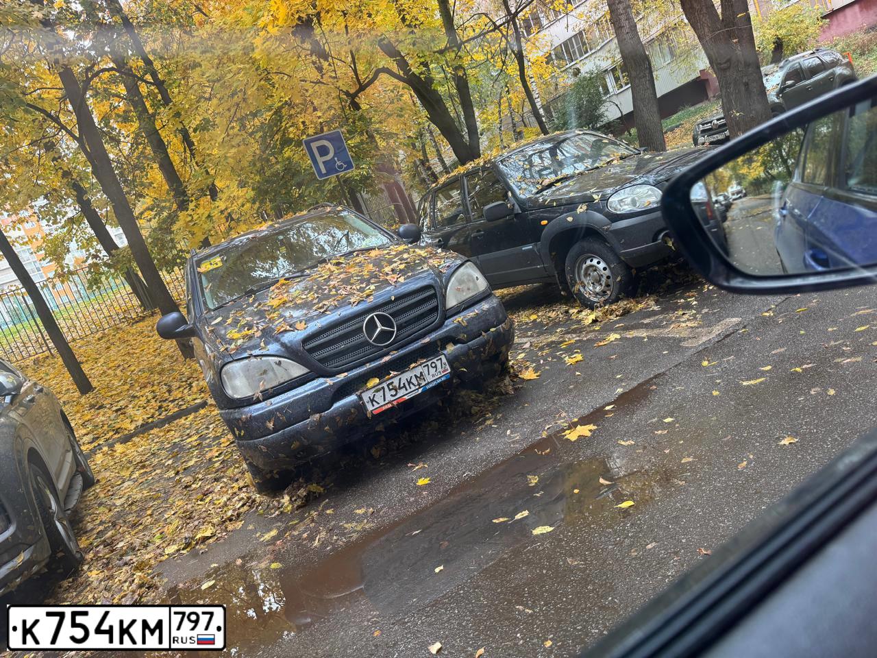 Фото автомобиля MERCEDES M-KLASSE, 1999 — госномер К754КМ797. Цвет: синий