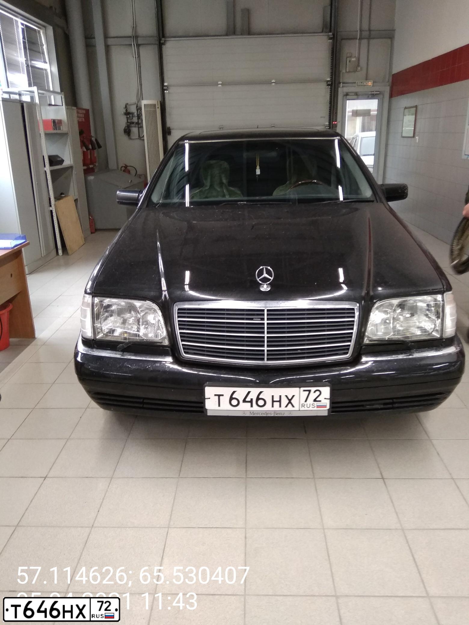 Фото автомобиля MERCEDES S-KLASSE, 1998 — госномер О146ОН96. Цвет: ЧЕРНЫЙ