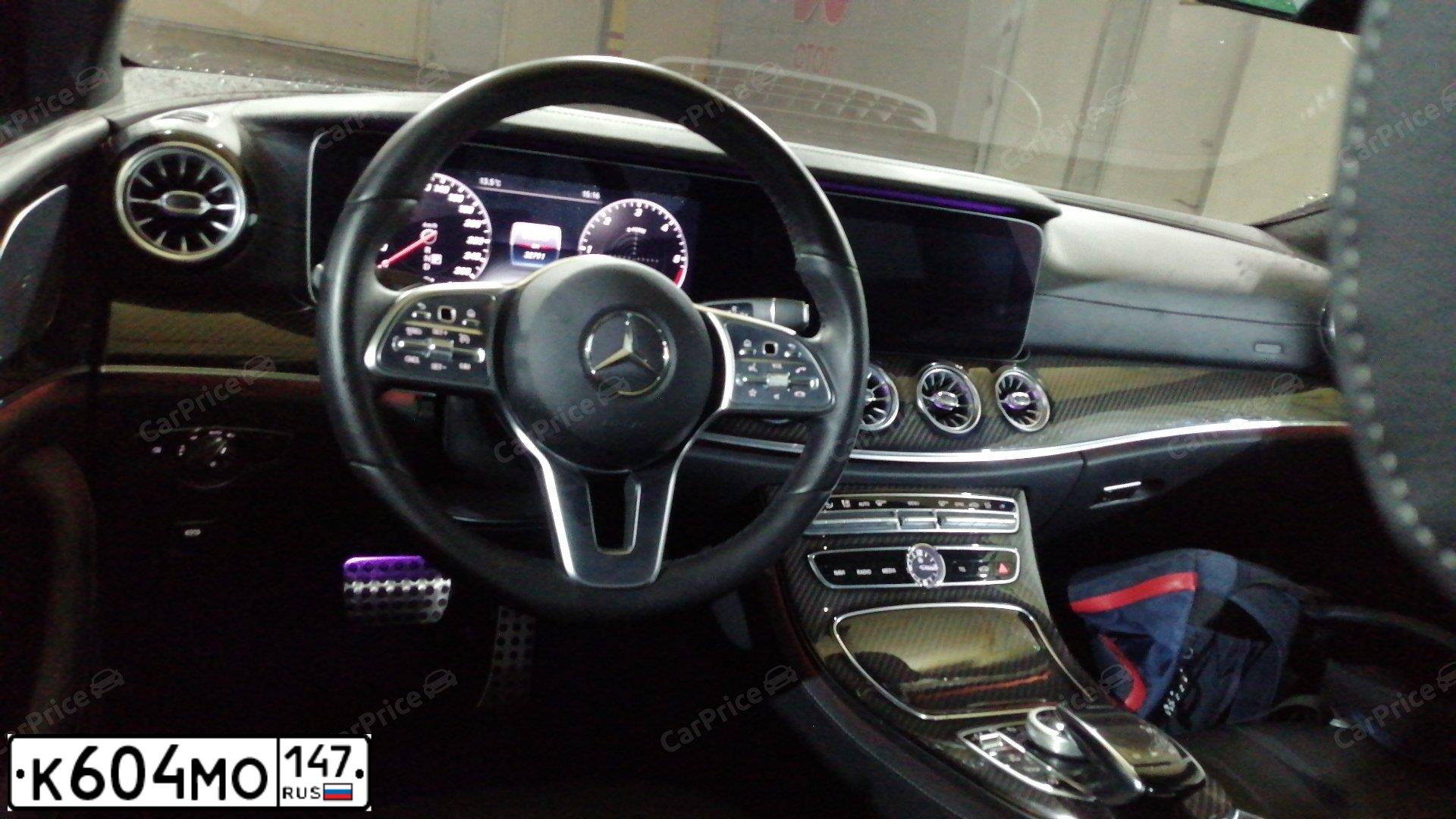 Фото автомобиля MERCEDES CLS-KLASSE, 2018 — госномер К604МО147. Цвет: ЧЕРНЫЙ
