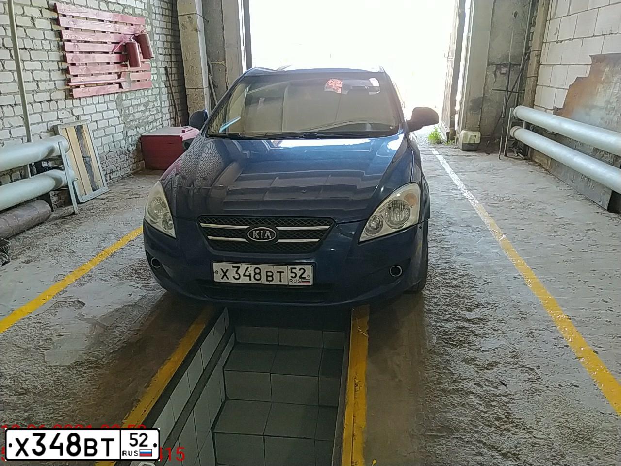Фото автомобиля KIA CEE'D, 2008 — госномер Н441НС134. Цвет: синий