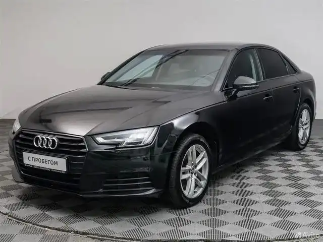 Фото автомобиля AUDI A4, 2019 — госномер Р381МА790. Цвет: ЧЕРНЫЙ
