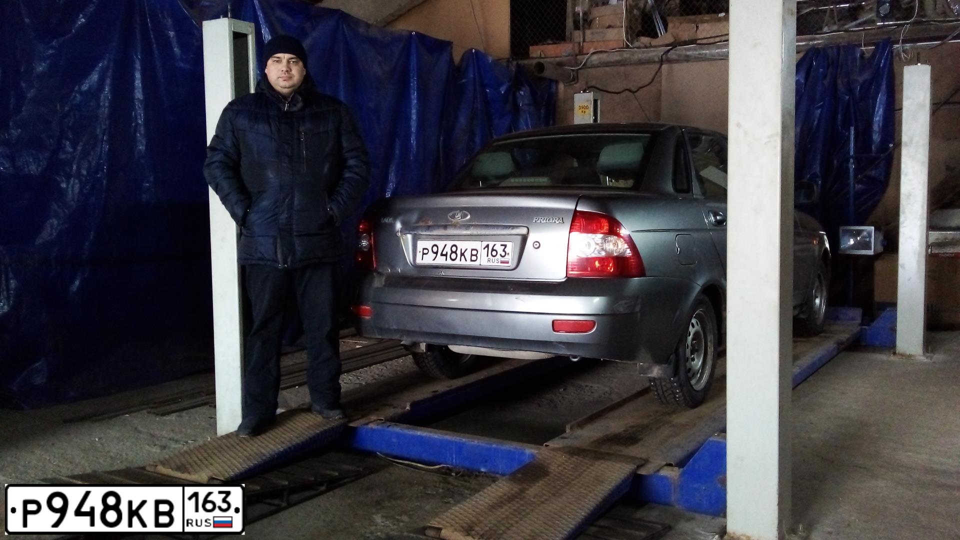 Фото автомобиля LADA 2170 PRIORA, 2012 — госномер К017СМ763. Цвет: средний серо-зеленый металлик