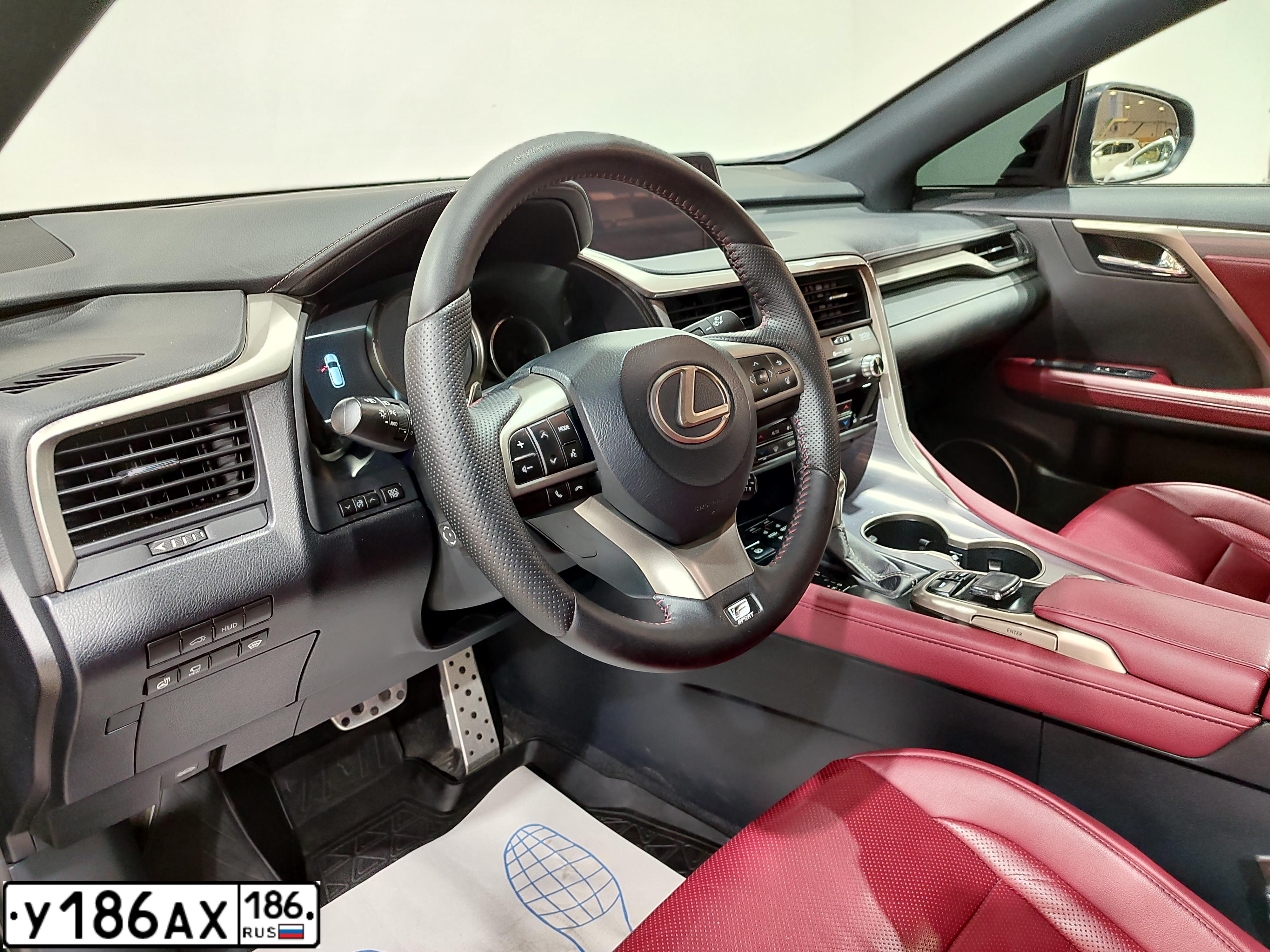 Фото автомобиля LEXUS RX350, 2018 — госномер К700УТ186. Цвет: ЧЕРНЫЙ
