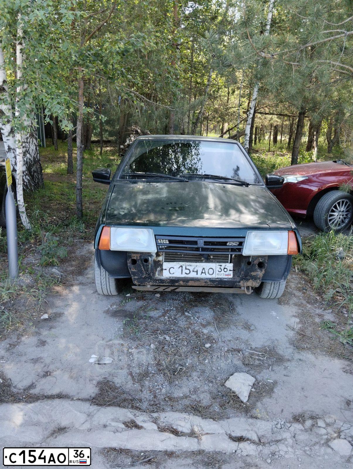 Фото автомобиля LADA 2109 SAMARA, 1988 — госномер С154АО36. Цвет: ЗЕЛЕНЫЙ