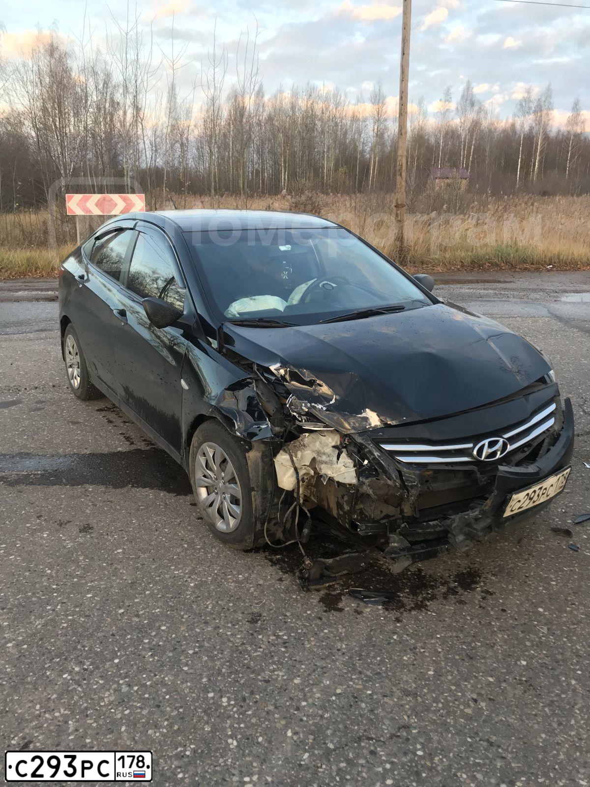 Фото автомобиля HYUNDAI SOLARIS, 2014 — госномер С293РС178. Цвет: ЧЕРНЫЙ