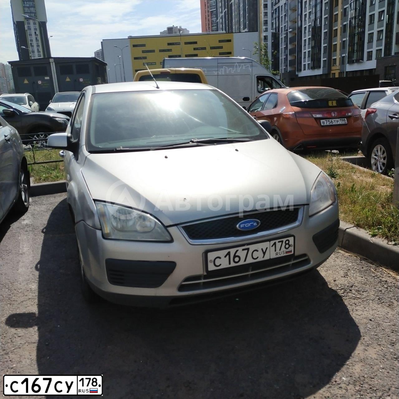 Фото автомобиля FORD FOCUS, 2006 — госномер С167СУ178. Цвет: СЕРЕБРИСТЫЙ