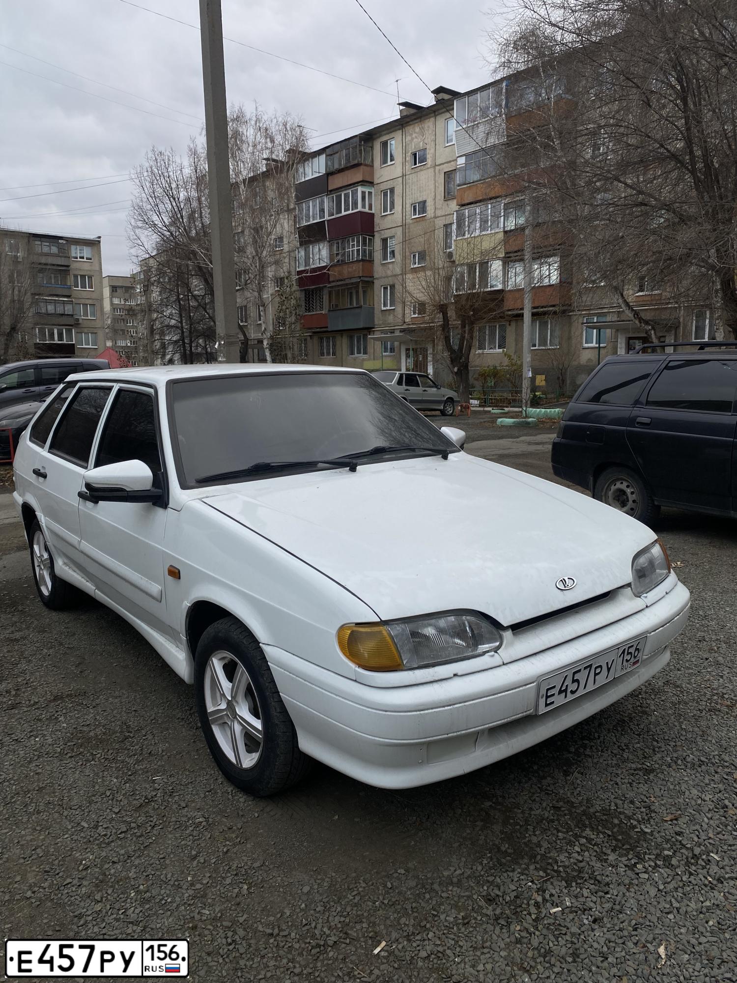 Фото автомобиля LADA 2114 SAMARA, 2009 — госномер К237МТ156. Цвет: Белый