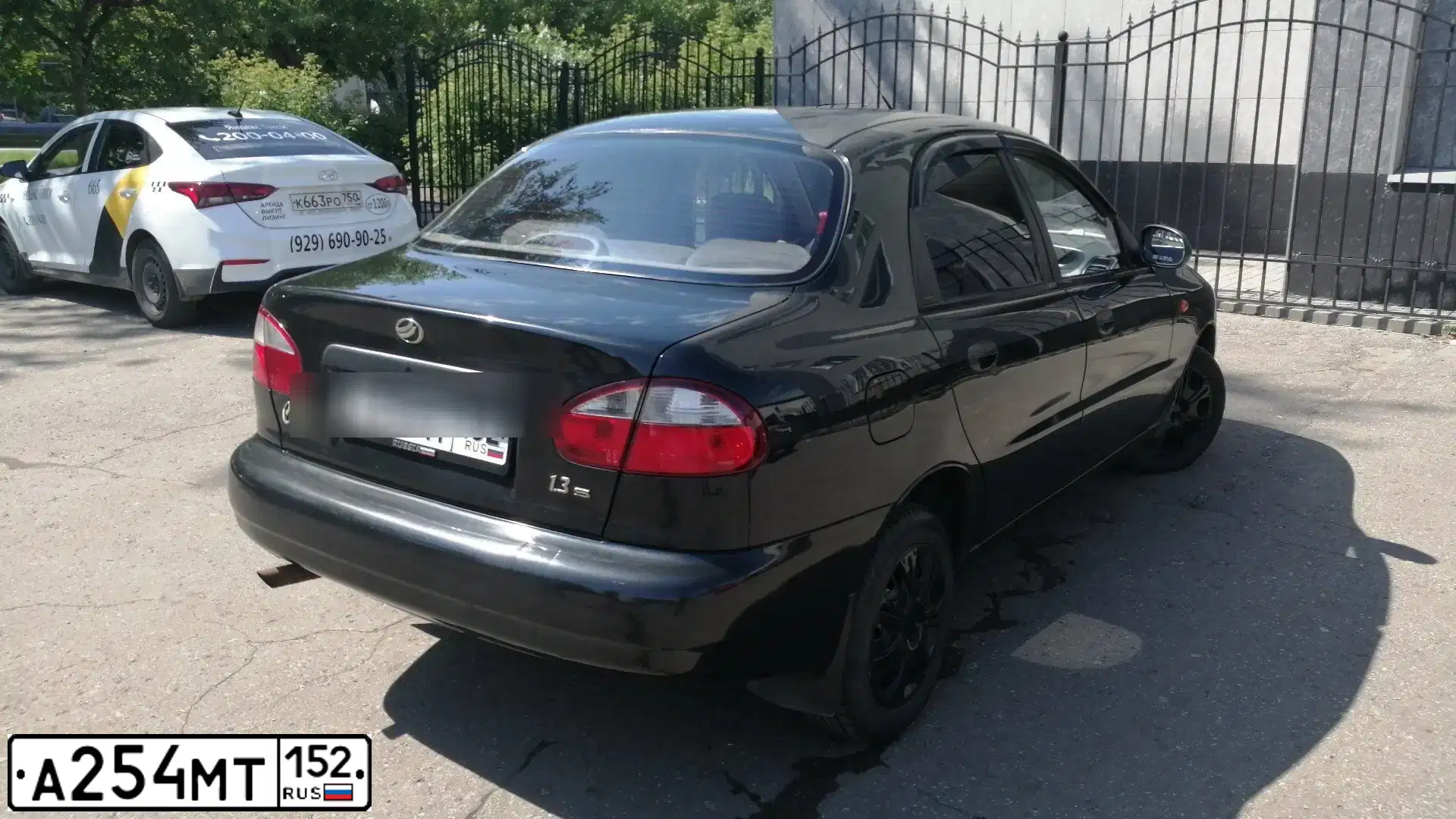 Фото автомобиля ZAZ Z SENS, 2009 — госномер Х834ВО152. Цвет: ЧЕРНЫЙ