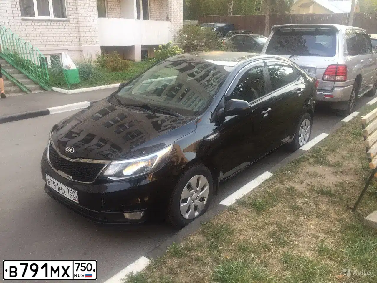 Фото автомобиля KIA RIO, 2016 — госномер В791МХ750. Цвет: ЧЕРНЫЙ