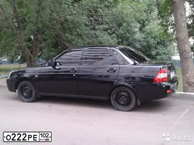 Фото автомобиля LADA 2170 PRIORA, 2011 — госномер Е969КВ716. Цвет: СИНЕ-ЧЕРНЫЙ