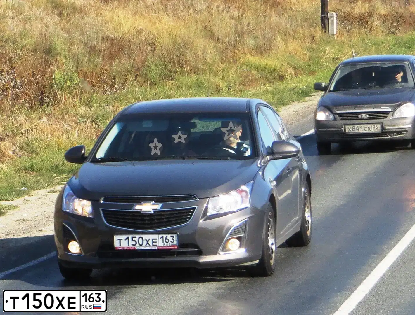Фото автомобиля CHEVROLET CRUZE, 2013 — госномер А035АС156. Цвет: СЕРЫЙ МЕТАЛЛИК