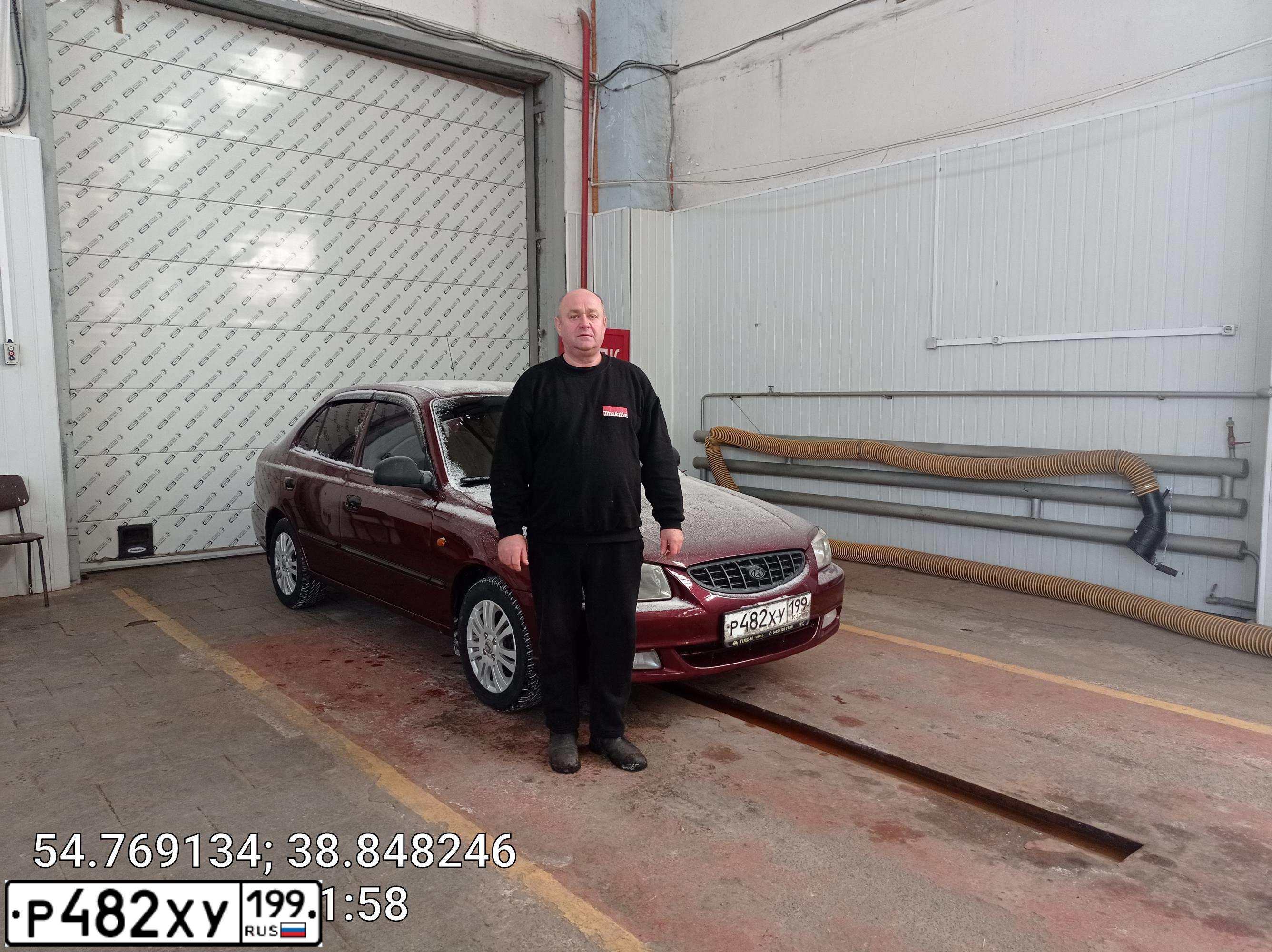 Фото автомобиля TAGAZ ACCENT, 2007 — госномер К133УК790. Цвет: КРАСНЫЙ
