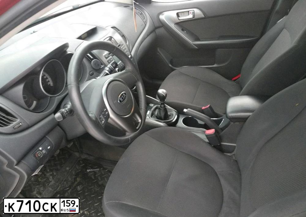 Фото автомобиля KIA CERATO, 2012 — госномер К710СК159. Цвет: КРАСНЫЙ