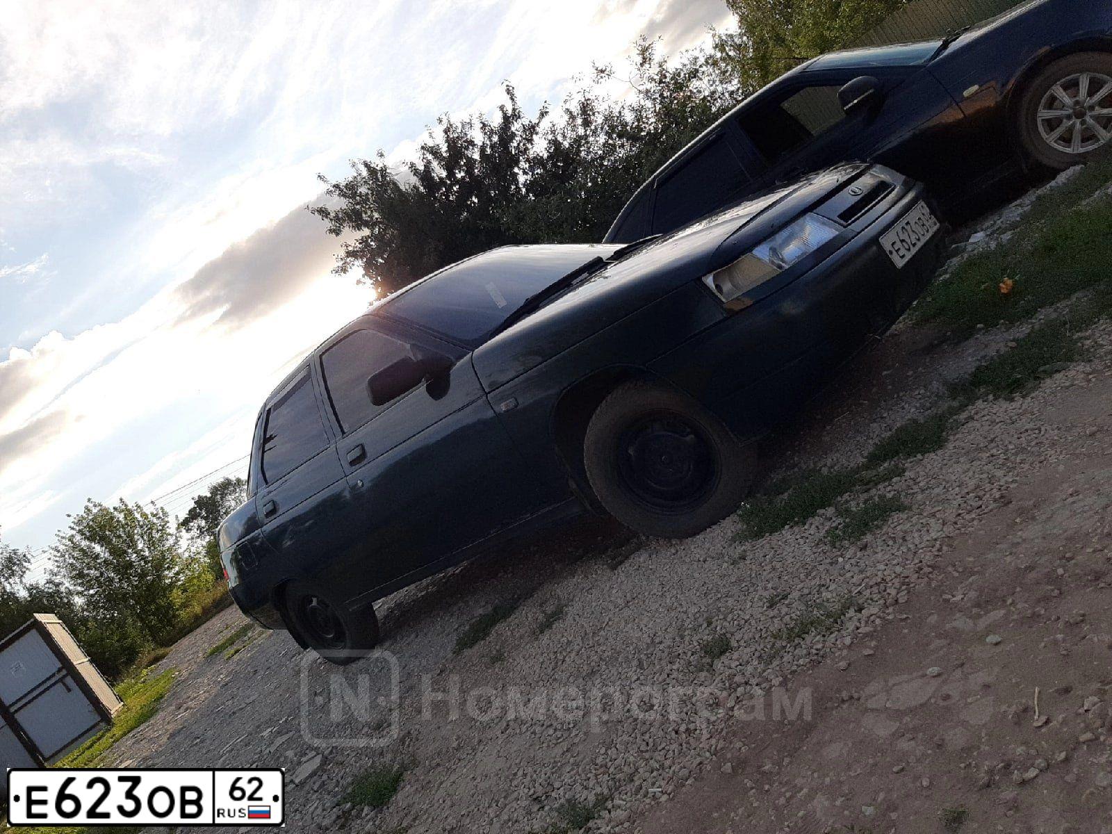 Фото автомобиля LADA 2110, 2003 — госномер Е623ОВ62. Цвет: Темно-зеленый