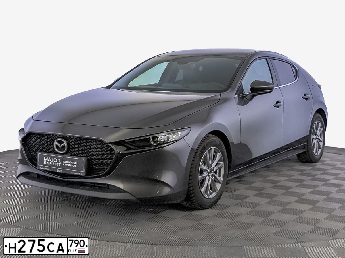 Фото автомобиля MAZDA 3, 2019 — госномер К612УА799. Цвет: ТЕМНО-СЕРЫЙ
