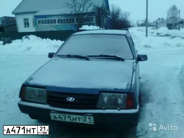 Фото автомобиля LADA 2109 SAMARA, 2001 — госномер А471НТ21. Цвет: синий