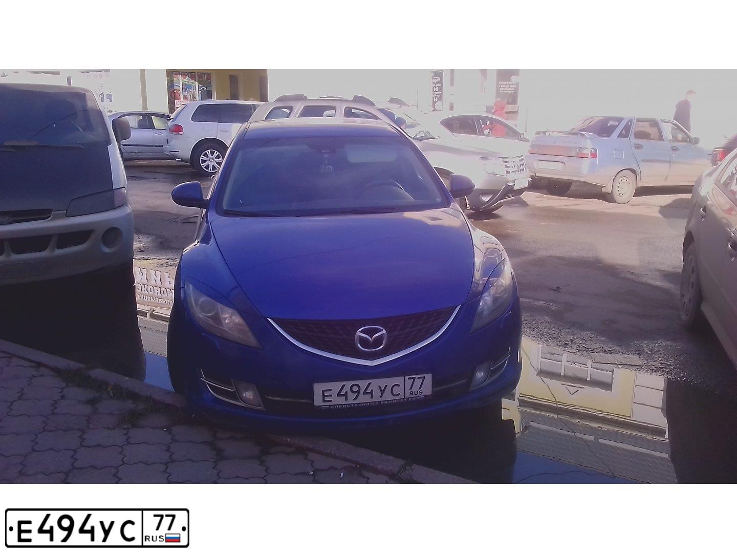 Фото автомобиля МАЗДА 6, 2007 — госномер Н626ТС82. Цвет: СИНИЙ