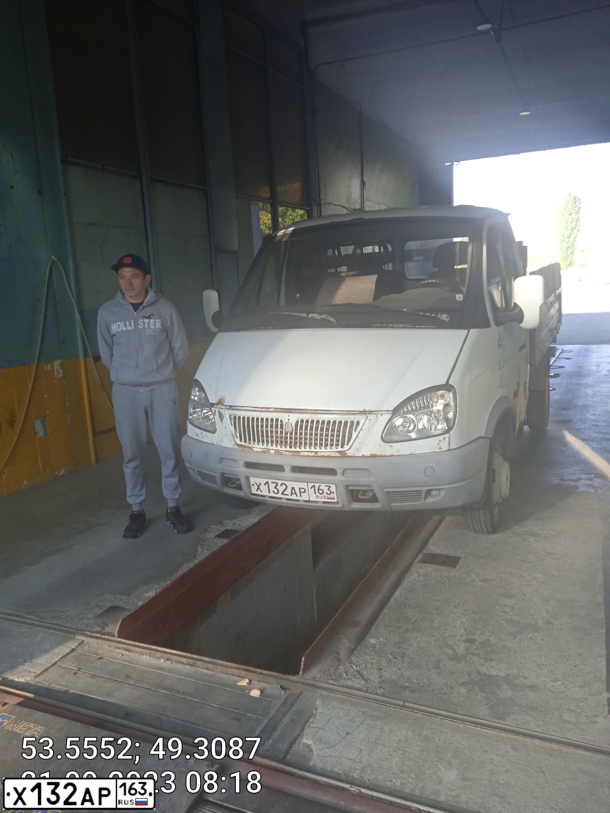 Фото автомобиля GAZ 3302 EL, 2007 — госномер В500УР163. Цвет: Белый