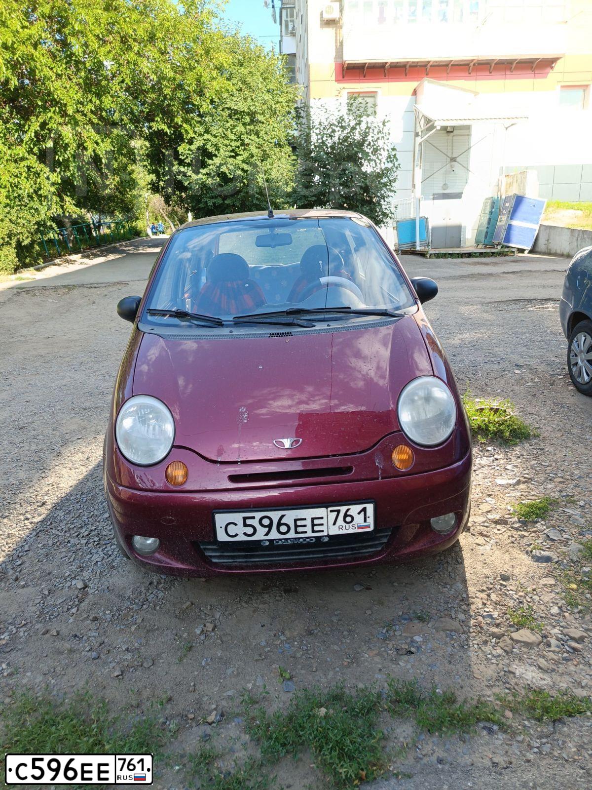 Фото автомобиля DAEWOO MATIZ, 2007 — госномер С596ЕЕ761. Цвет: СПЕЛАЯ ВИШНЯ