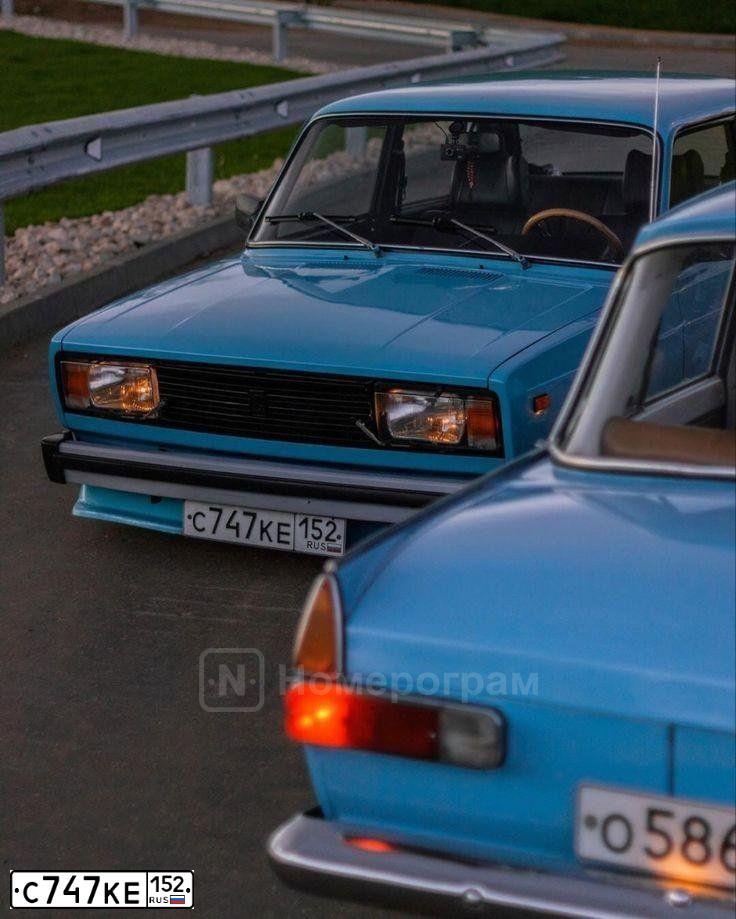 Фото автомобиля VAZ 2105 LADA, 2000 — госномер С747КЕ152. Цвет: голубой