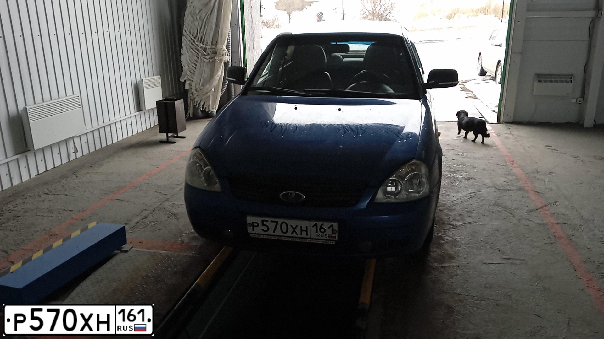 Фото автомобиля LADA PRIORA, 2007 — госномер М986ВХ181. Цвет: синий
