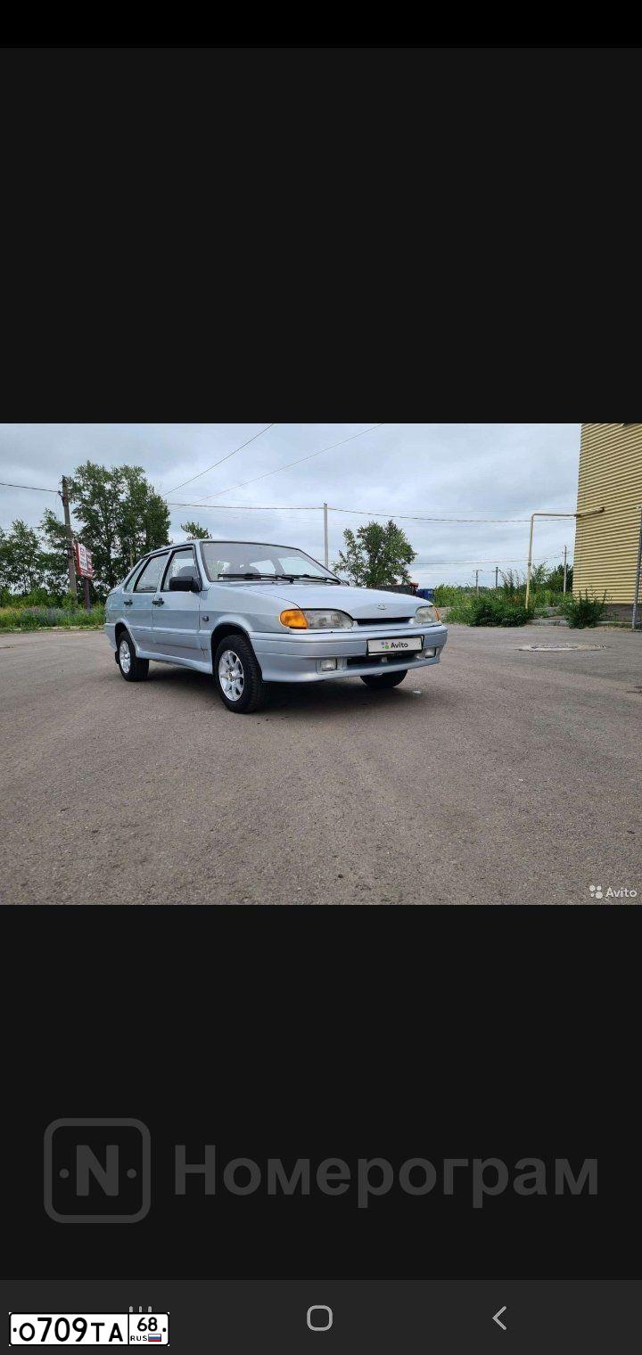 Фото автомобиля LADA 2115 SAMARA, 2004 — госномер О709ТА68. Цвет: СЕРЕБРИСТО-ЖЕЛТЫЙ