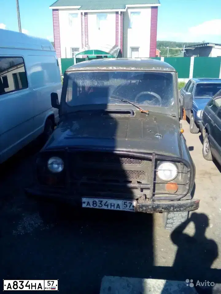 Фото автомобиля UAZ 3151 / HUNTER, 1996 — госномер А834НА57. Цвет: ХАКИ