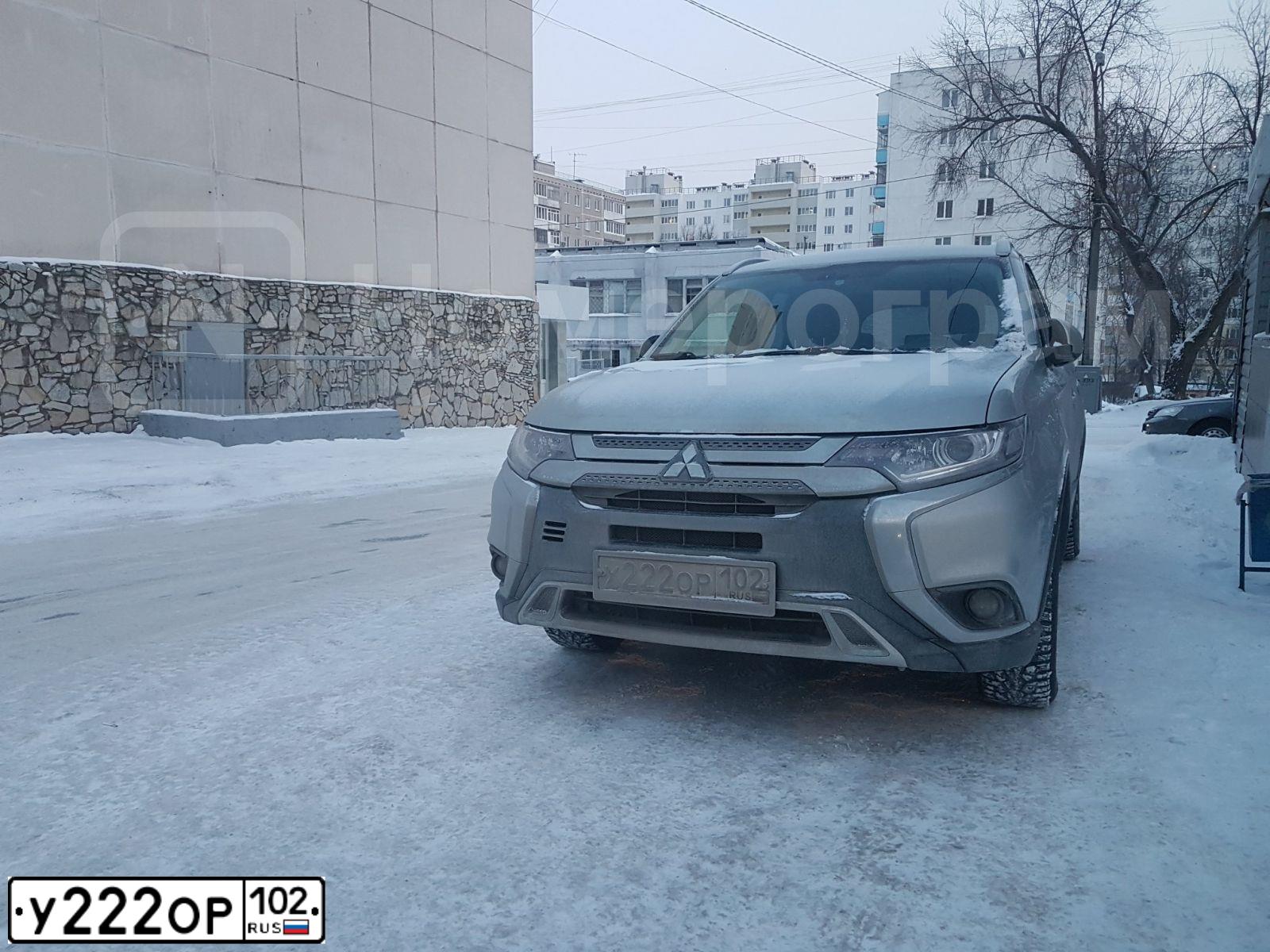 Фото автомобиля KIA RIO, 2017 — госномер У222ОР102. Цвет: синий