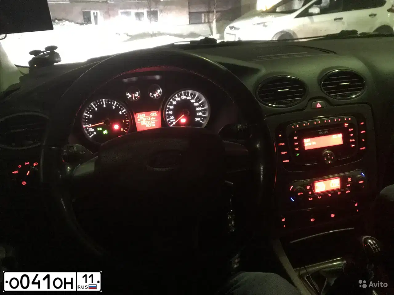 Фото автомобиля FORD FOCUS, 2009 — госномер Р848ТХ11. Цвет: ЧЕРНЫЙ