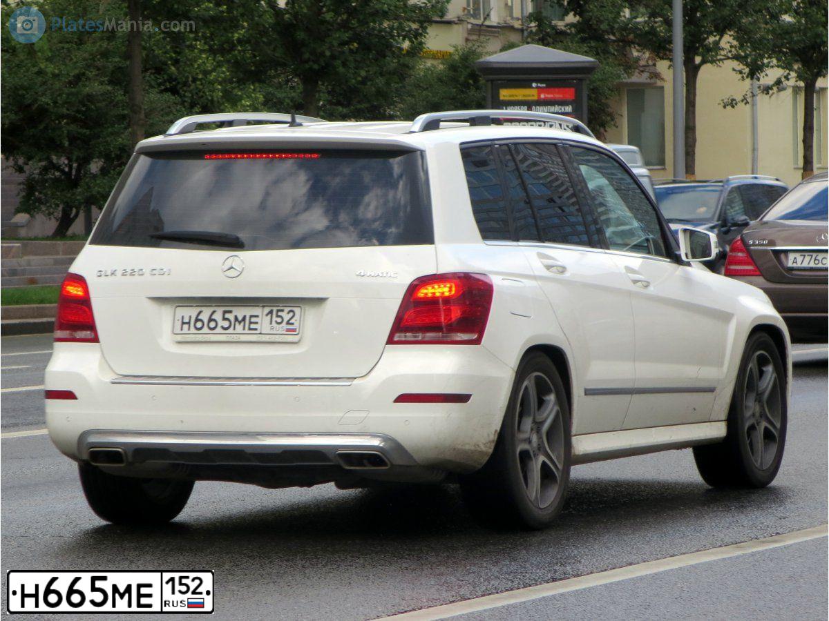 Фото автомобиля MERCEDES GLK-KLASSE, 2014 — госномер С724НУ193. Цвет: Белый