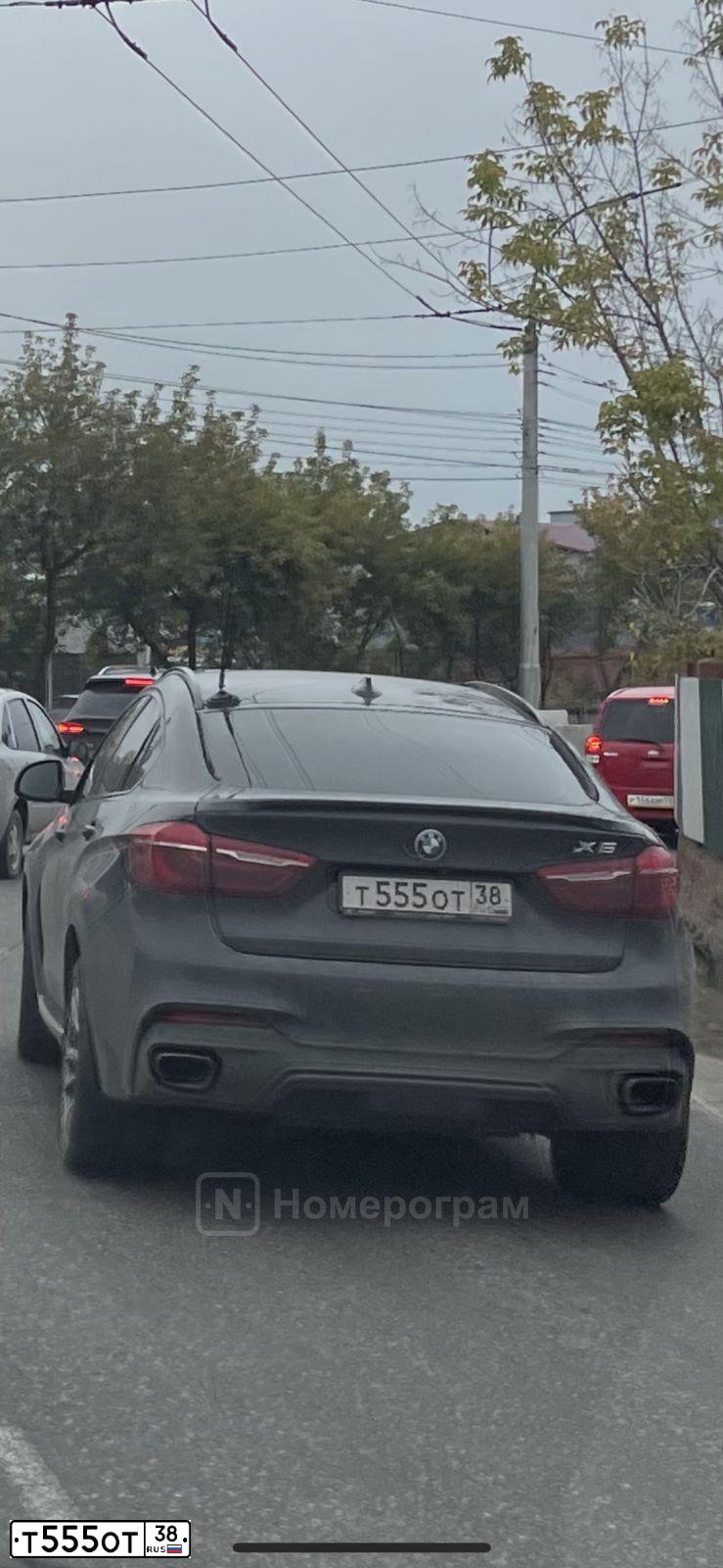 Фото автомобиля BMW X6, 2016 — госномер А484НК138. Цвет: ЧЕРНЫЙ