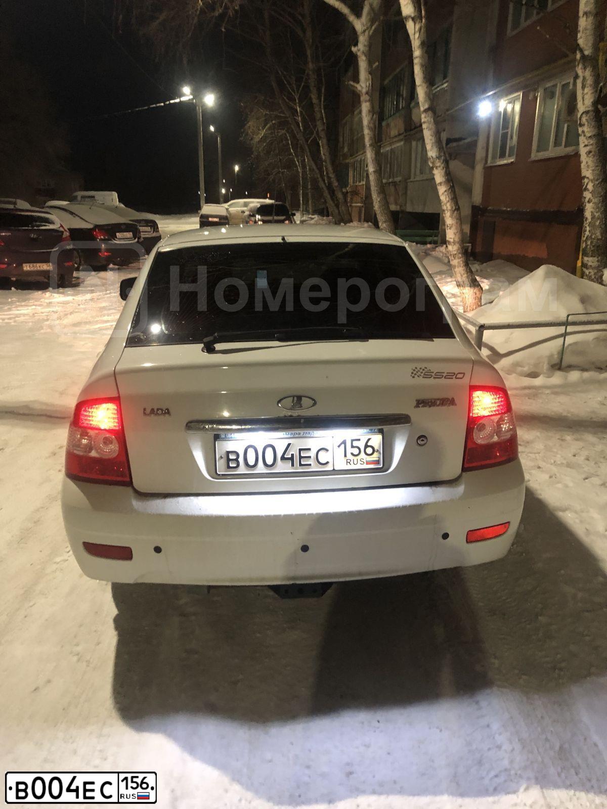Фото автомобиля LADA PRIORA, 2012 — госномер Е490АТ156. Цвет: Белый
