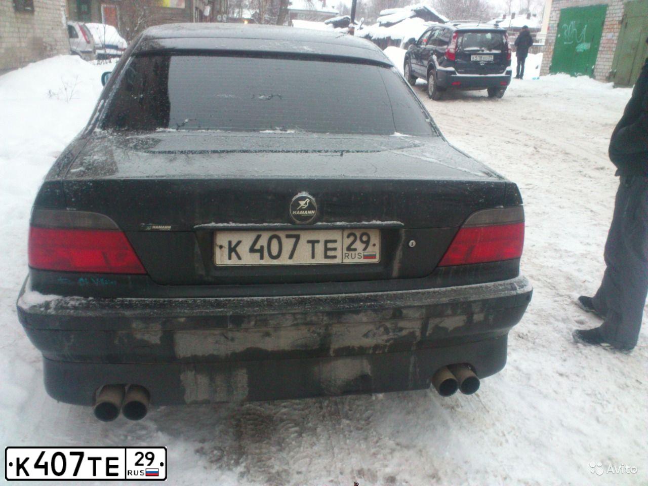 Фото автомобиля BMW 735I А, 1998 — госномер О032ХА29. Цвет: ЧЕРНЫЙ