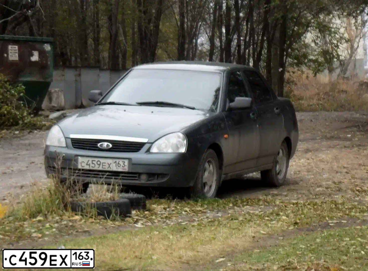 Фото автомобиля LADA 2170 PRIORA, 2008 — госномер С459ЕХ163. Цвет: Серо-сине-зеленый