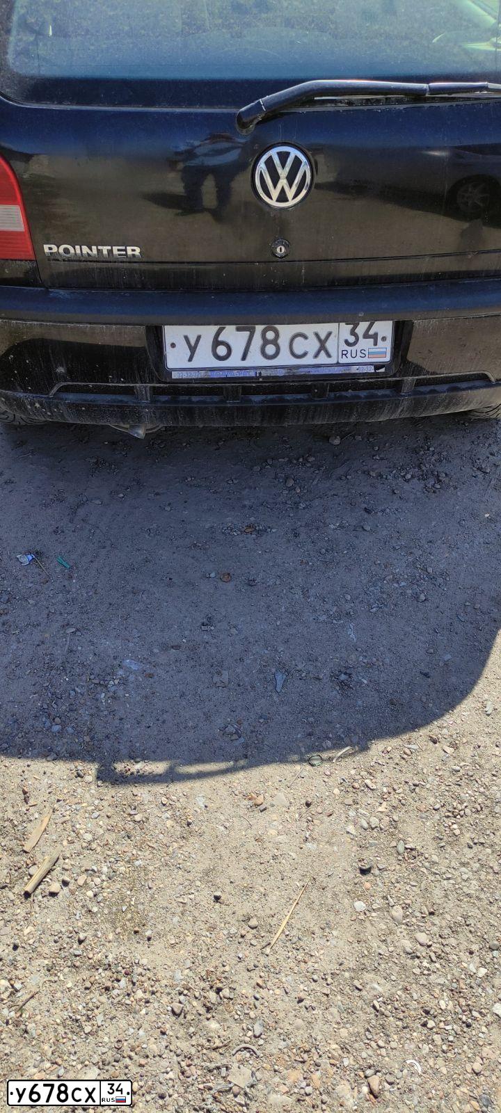 Фото автомобиля VOLKSWAGEN POINTER, 2005 — госномер У678СХ34. Цвет: ЧЕРНЫЙ