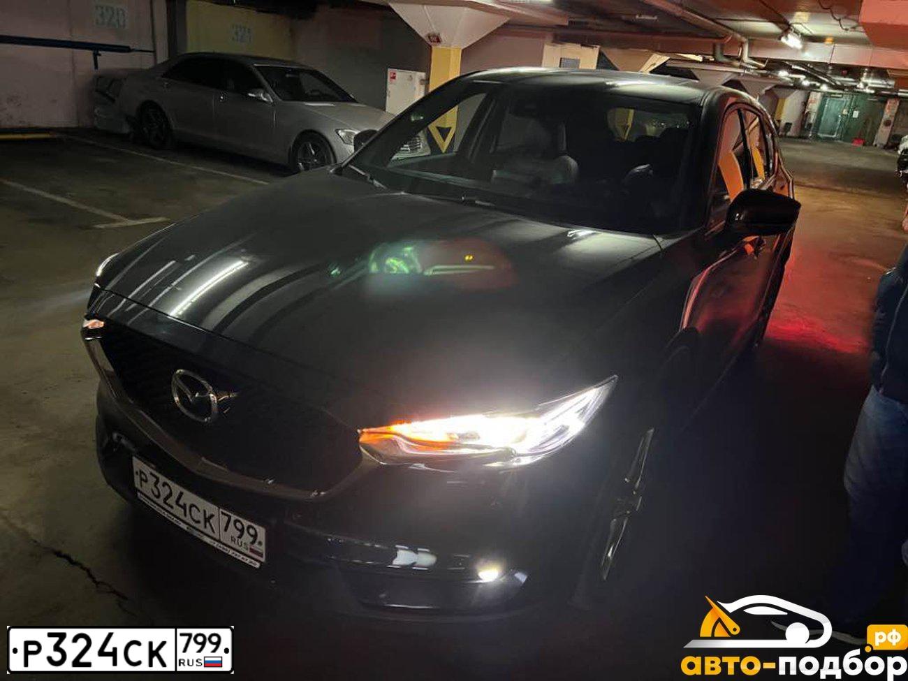 Фото автомобиля MAZDA CX-5, 2019 — госномер Р324СК799. Цвет: ЧЕРНЫЙ