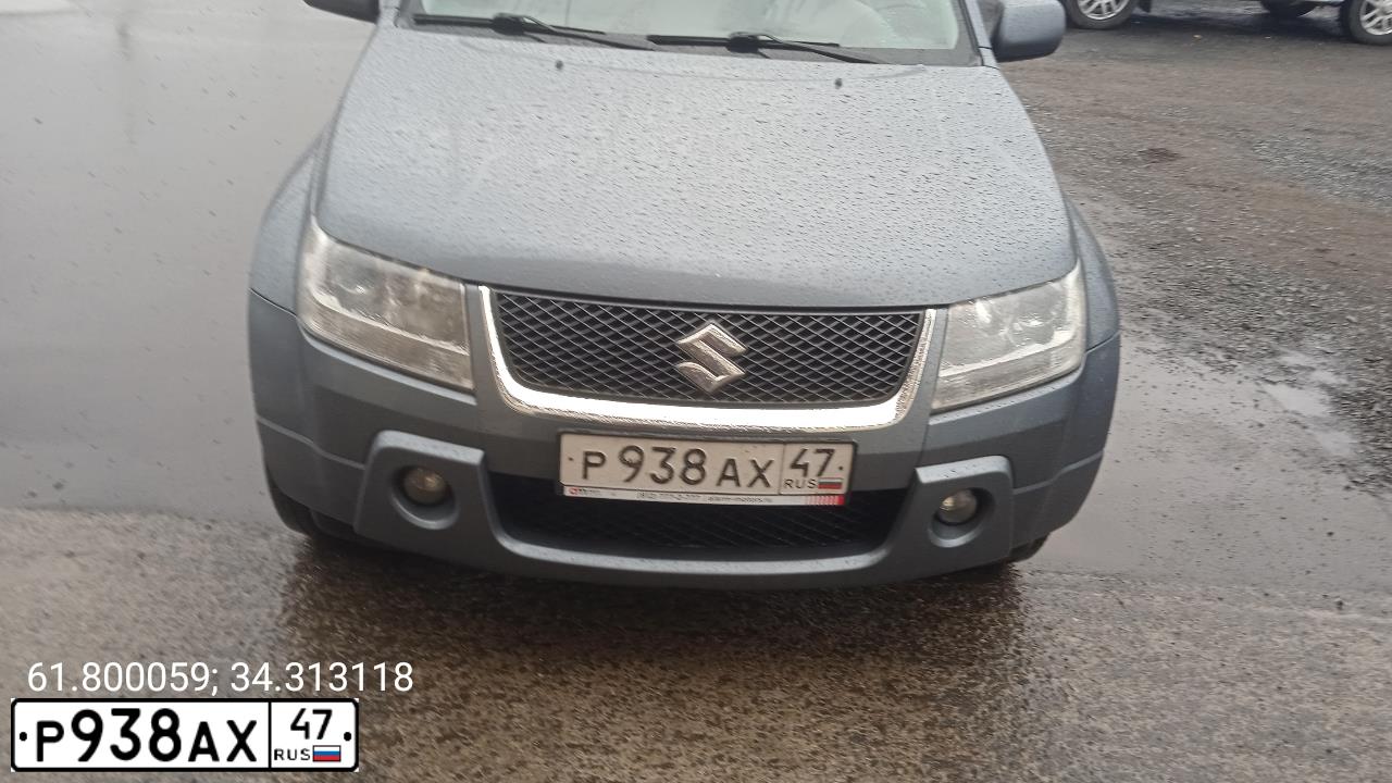 Фото автомобиля SUZUKI /GRAND/ VITARA, 2008 — госномер Н754АН10. Цвет: Серый