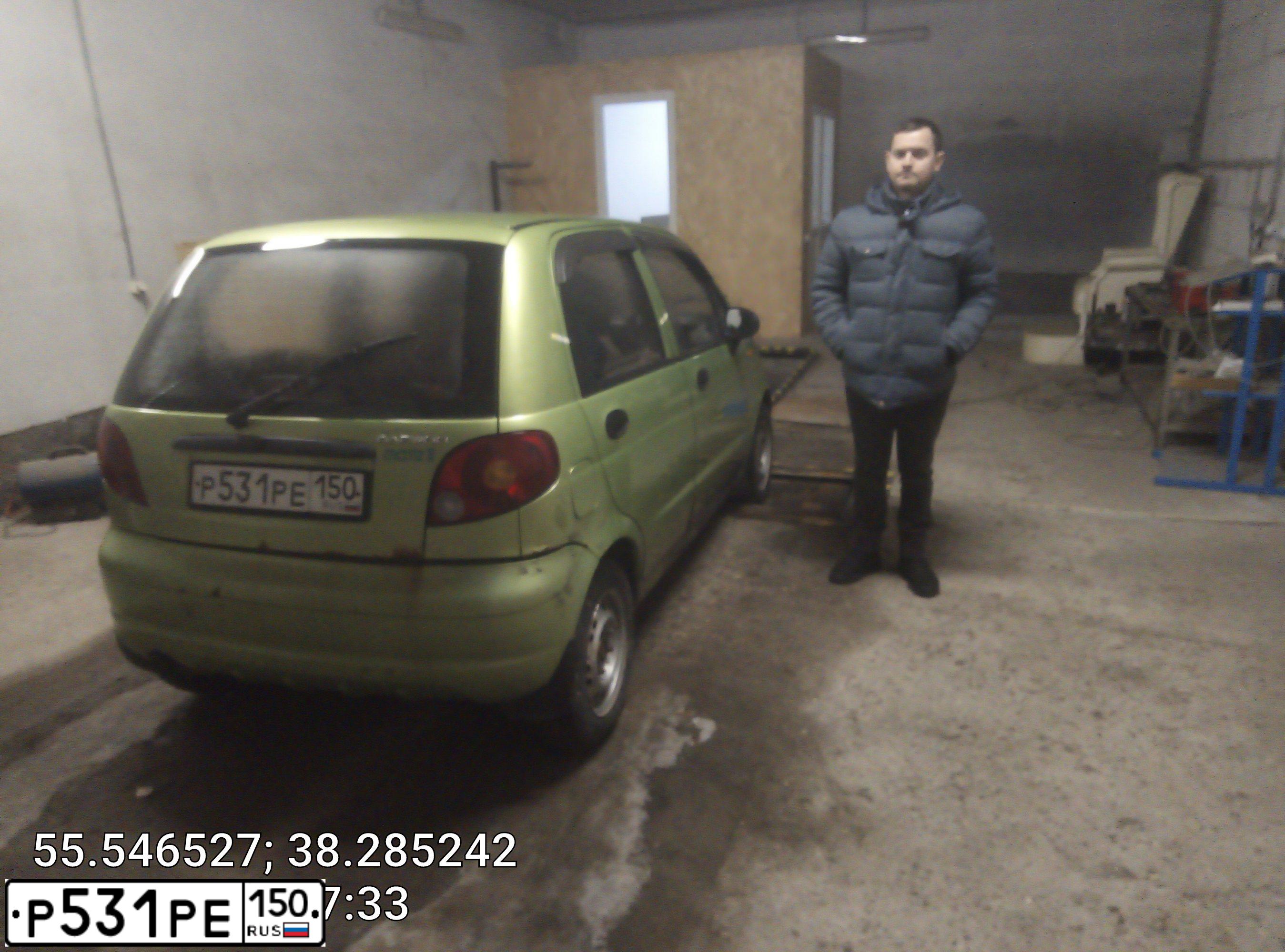 Фото автомобиля DAEWOO O MATIZ, 2007 — госномер Р531РЕ150. Цвет: ЗЕЛЕНЫЙ ЯРКО-САЛАТОВЫЙ