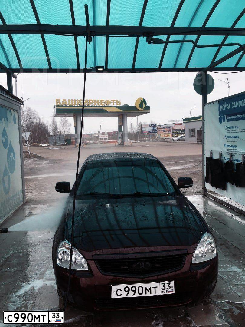 Фото автомобиля LADA 2172 PRIORA, 2011 — госномер С990МТ33. Цвет: ВИШНЕВЫЙ